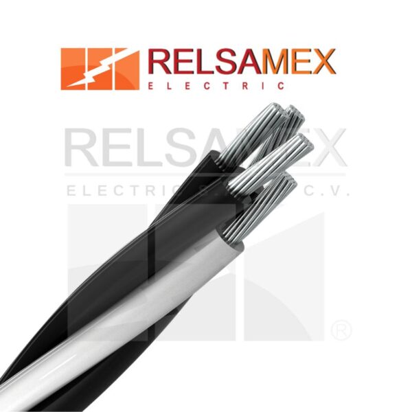 Cable de energía XLP URD aluminio cuádruplex